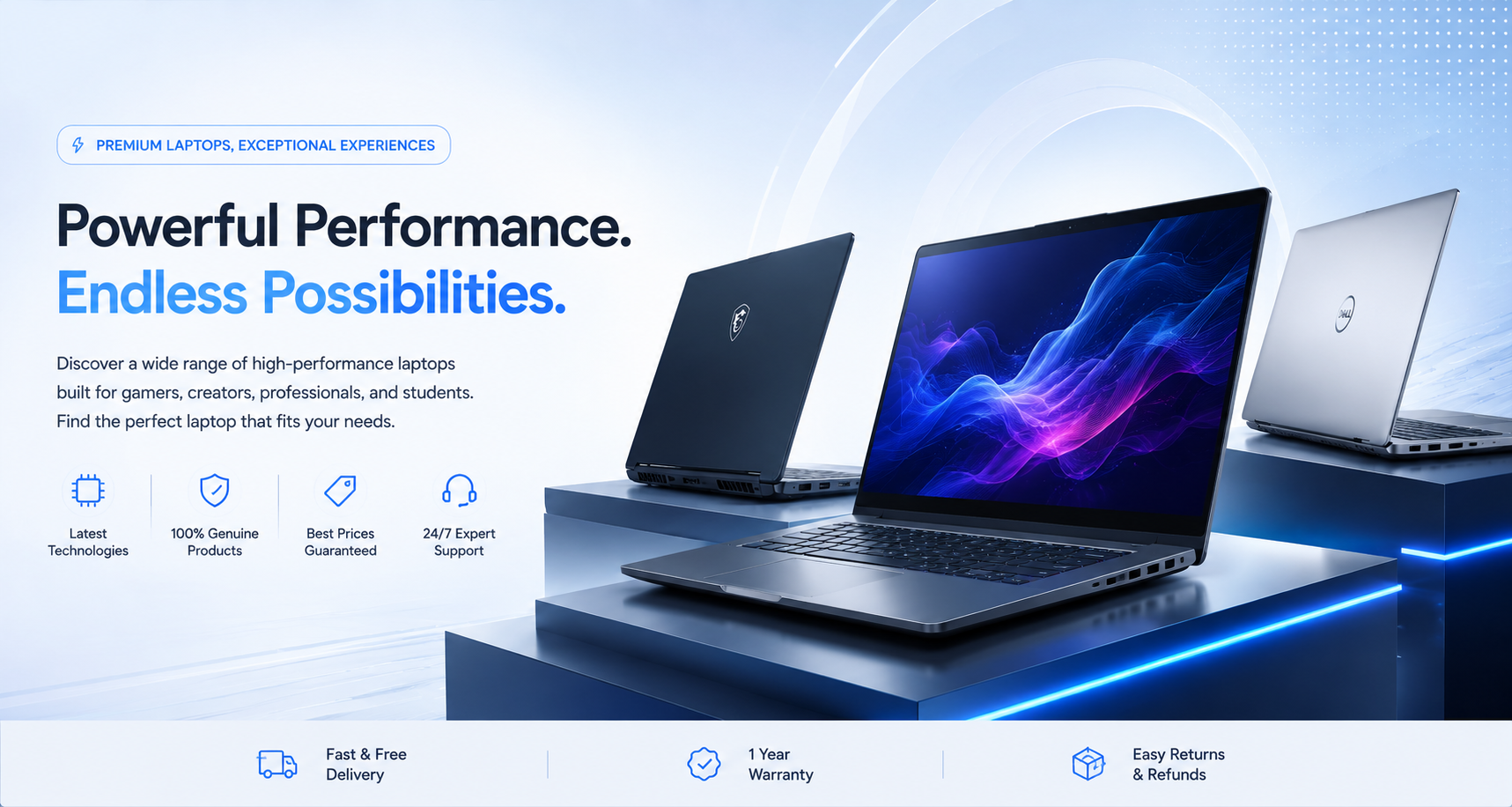 Laptop Store Hero Banner